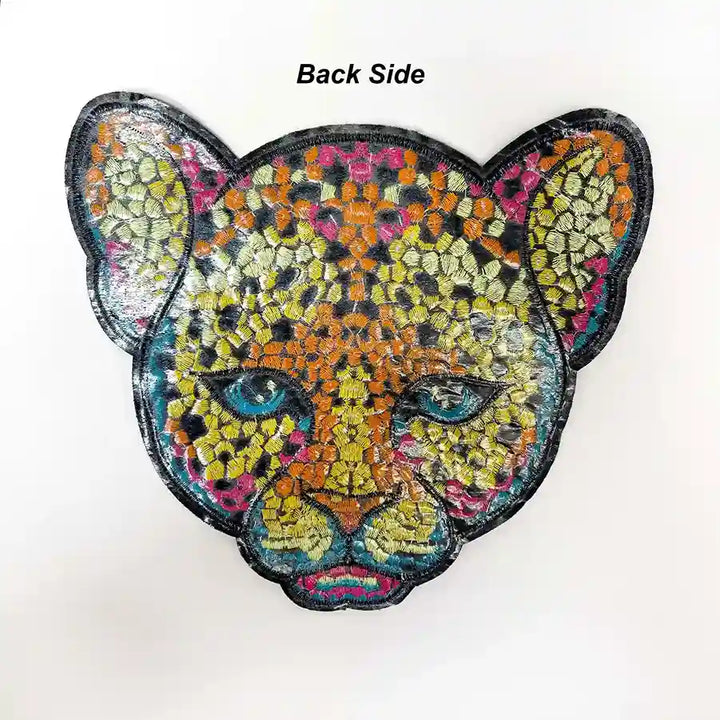 Stained Glass Leopard Patch