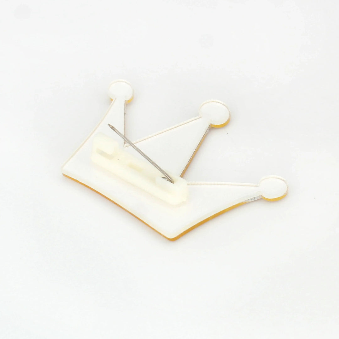 Golden Crown Brooches