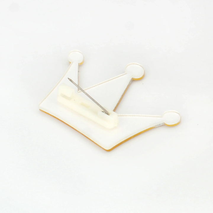 Golden Crown Brooches