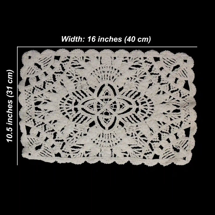 Rectangular Doily Appliqu Patch