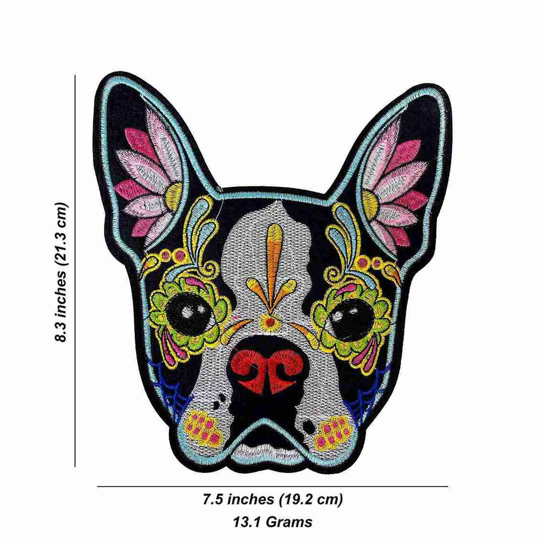 Sugar Skull Dog Embroidery
