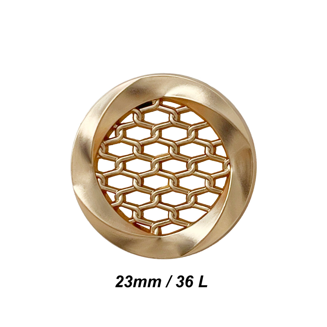 Honey Comb Metal Buttons