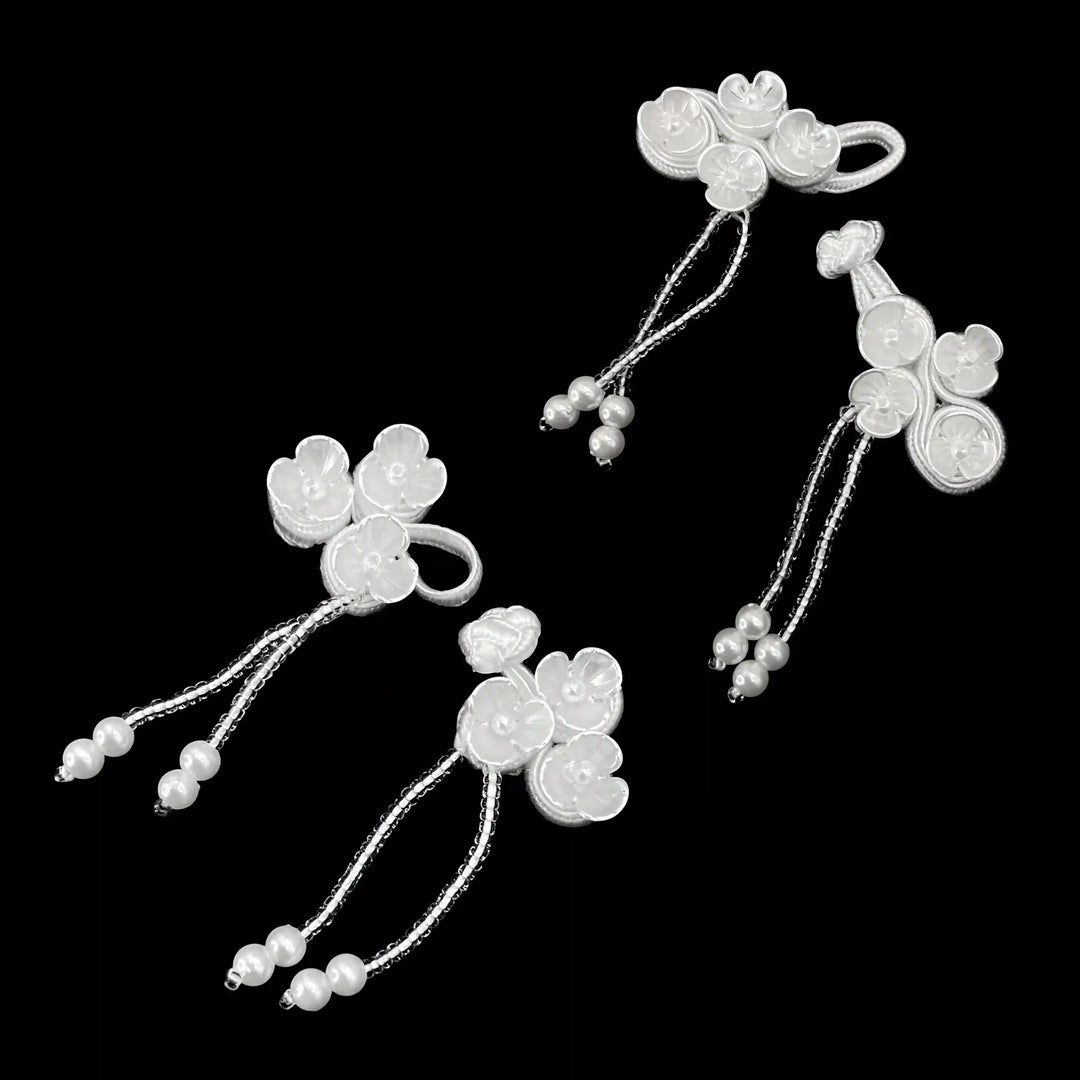 Floral Tassel Frog Closure Buttons