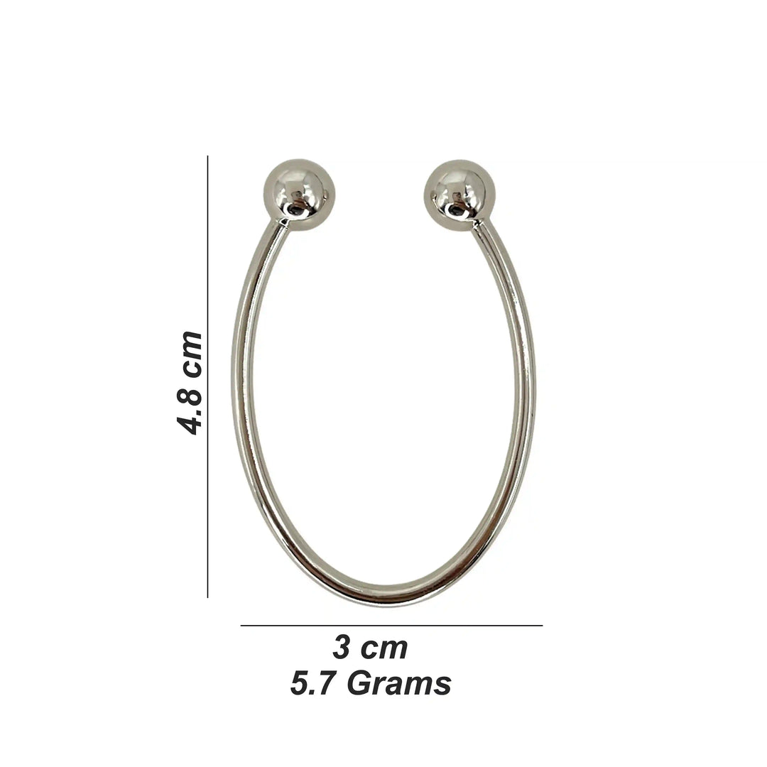 U Shape Silver Buckle