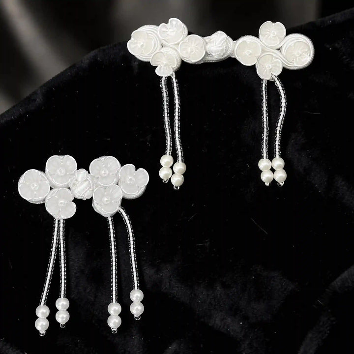 Floral Tassel Frog Closure Buttons