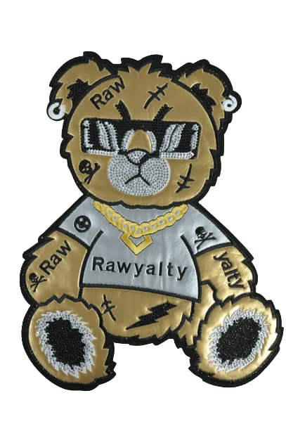 Rebellious Bear Large Sew Patch