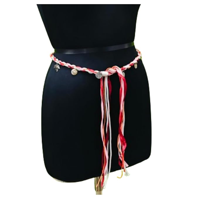 Colorful Macrame Belt with Beads