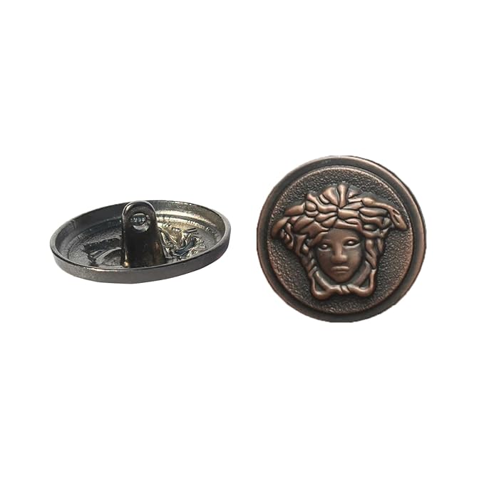 Medusa Metal Shank Buttons(8 Small + 4 Big)