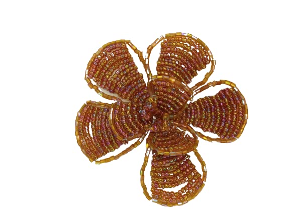 3D Beaded Floral Sew Patch