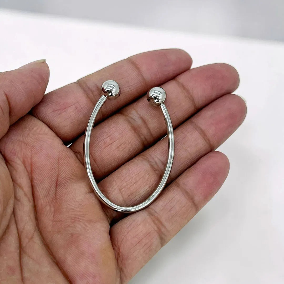 U Shape Silver Buckle