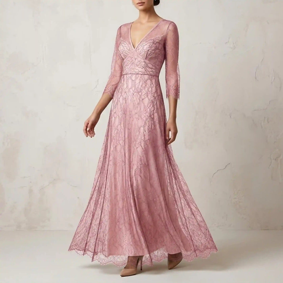 Pink French Leavers Lace Style fabric | 60 inches