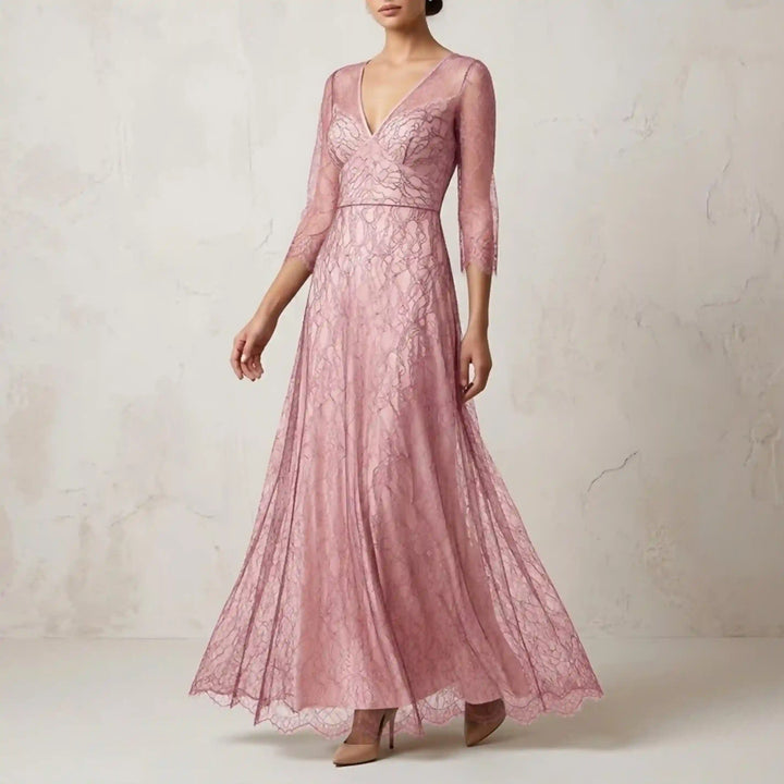 Pink French Leavers Lace Style fabric | 60 inches