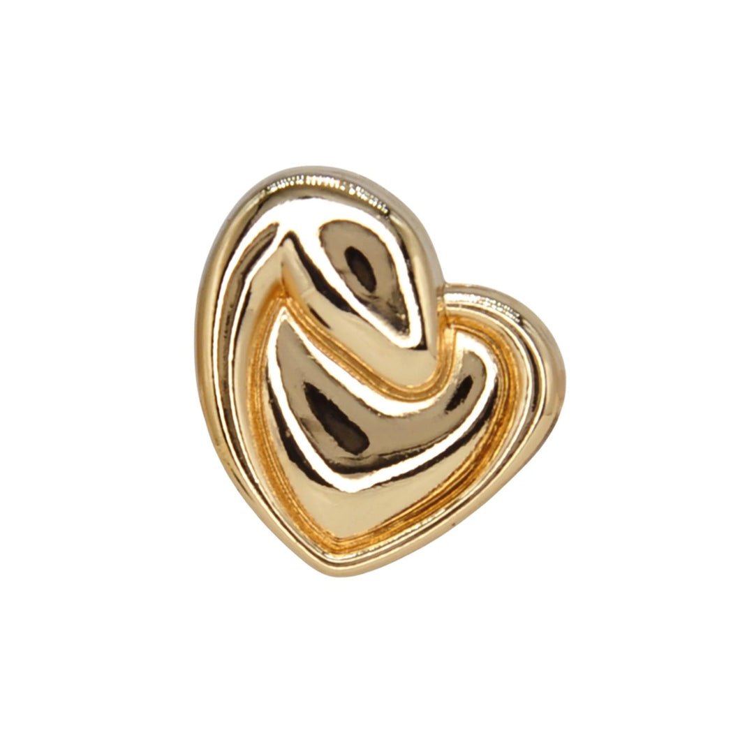 Glossy Heart Twist Metal Button | 18mm (28L) & 23mm (36L)