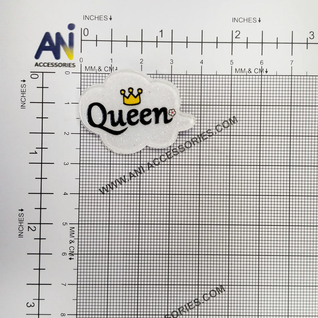 Queen Acrylic Brooch