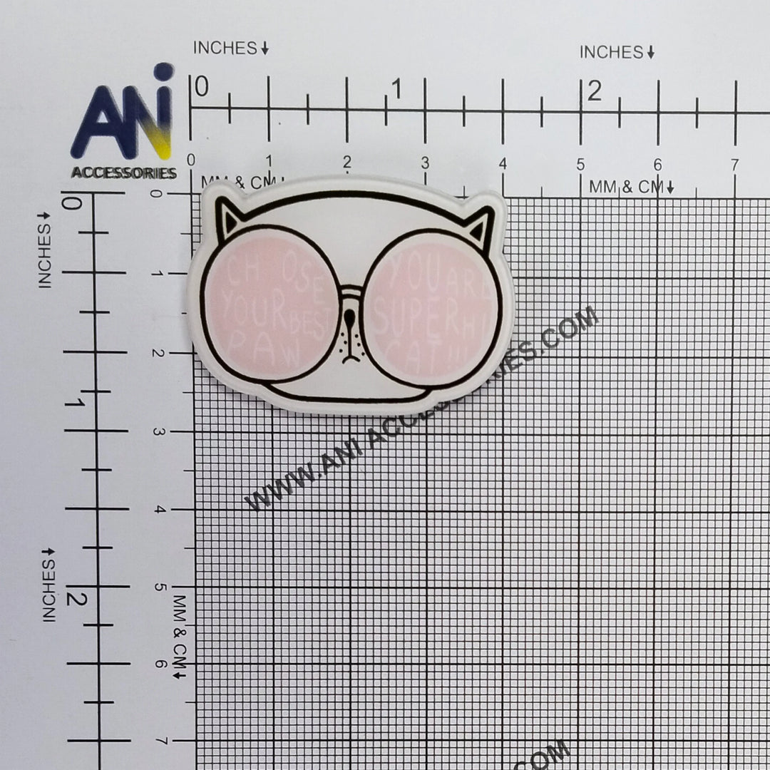 Acrylic Paw Cat Pin Brooch