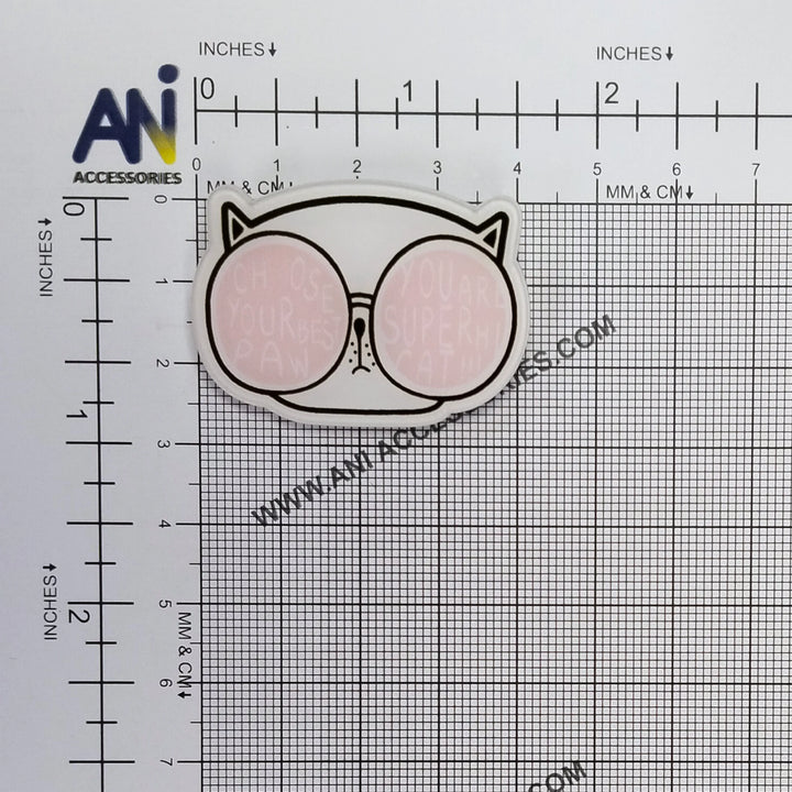 Acrylic Paw Cat Pin Brooch