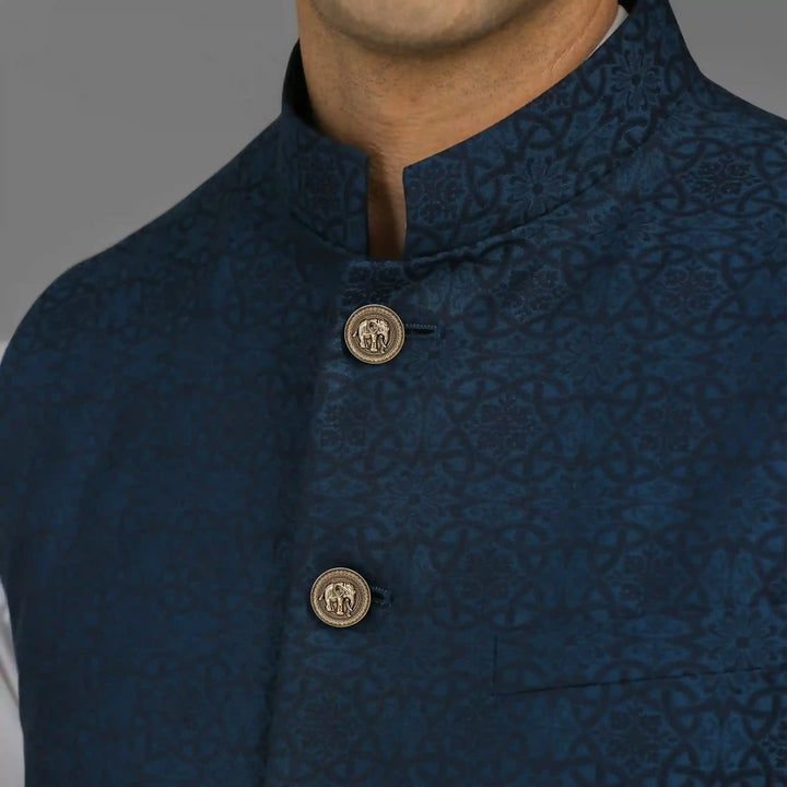 Good Luck Elephant Motif Antique Gold Metal Button | 23mm(36L) & 18mm(28L)