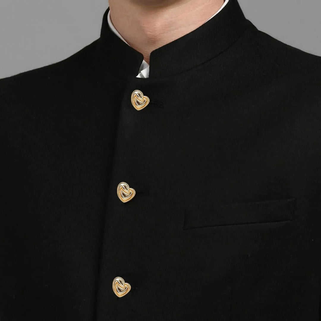 Glossy Heart Twist Metal Button | 18mm (28L) & 23mm (36L)