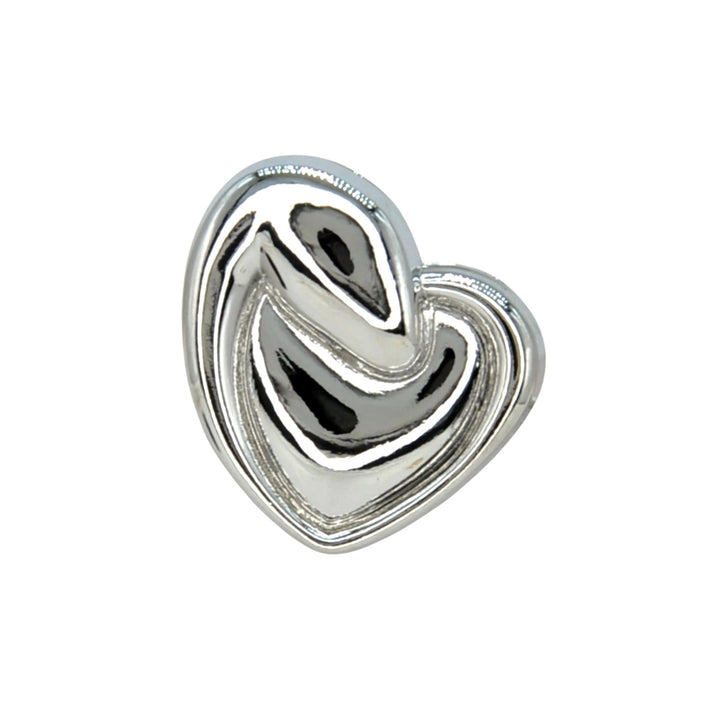 Glossy Heart Twist Metal Button | 18mm (28L) & 23mm (36L)
