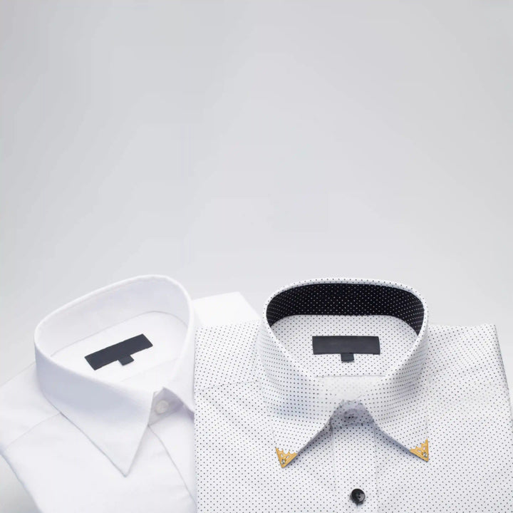 Diamond-Studded Crystal Designer Collar Stays | 6 Pieces