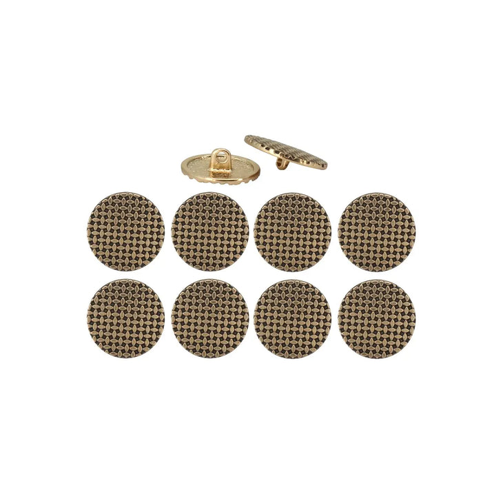 Geometric Grid Buttons for Clothing | 18mm(28L) & 23mm(36L)