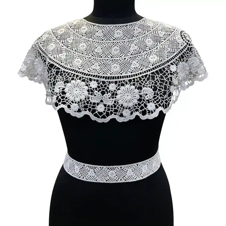 Crochet  Guipure Lace Collar