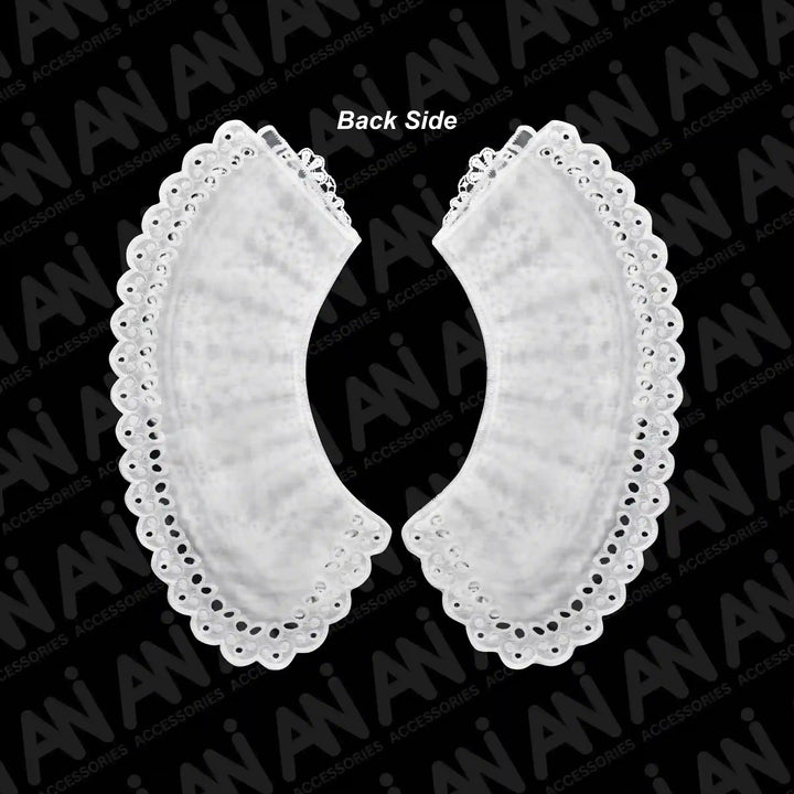 Scalloped Edge Lace Neck Collar