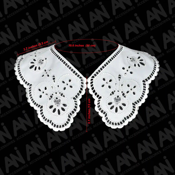 Floral Style Cutwork Neck Collar