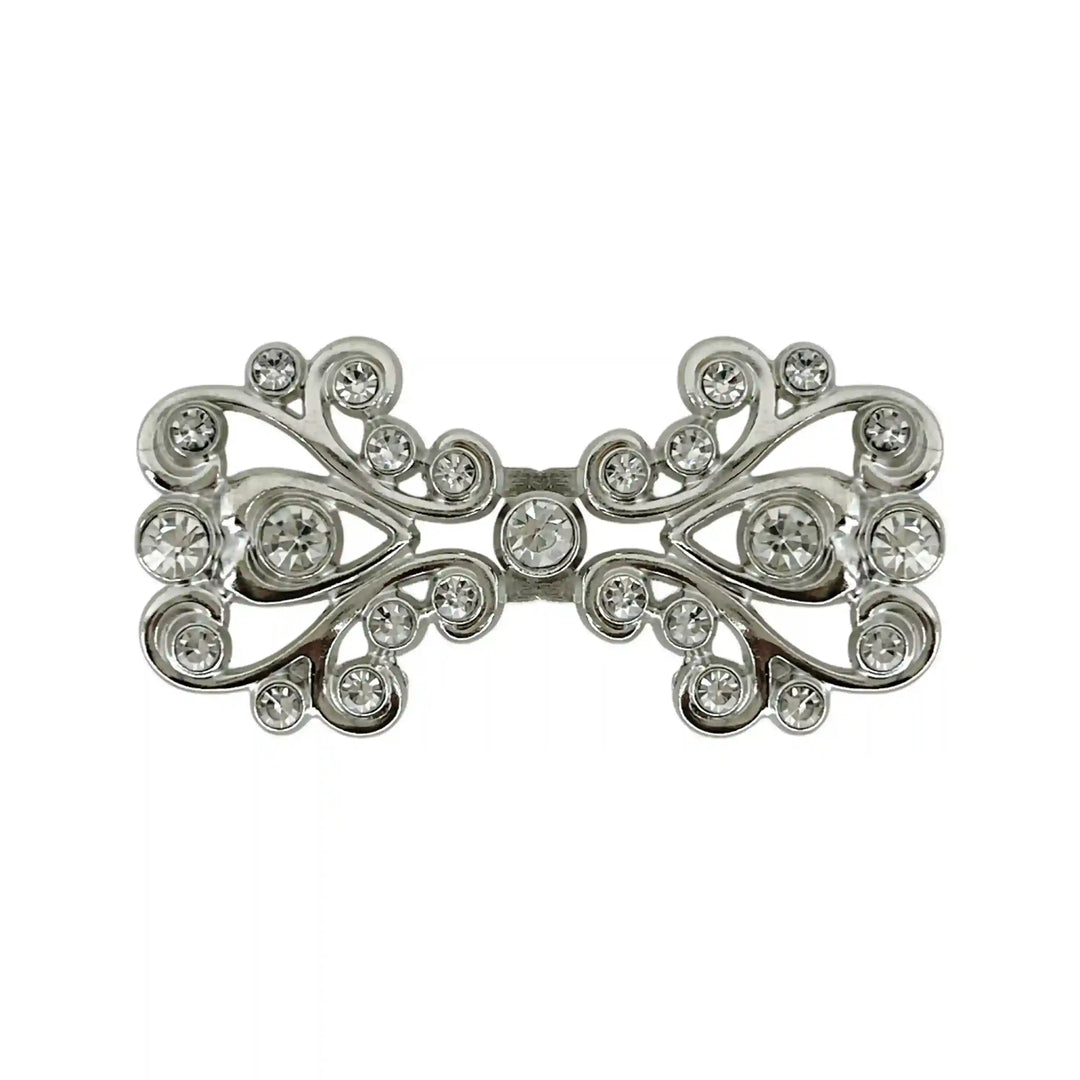 Victorian-Inspired Rhinestone Frog Closure Buttons