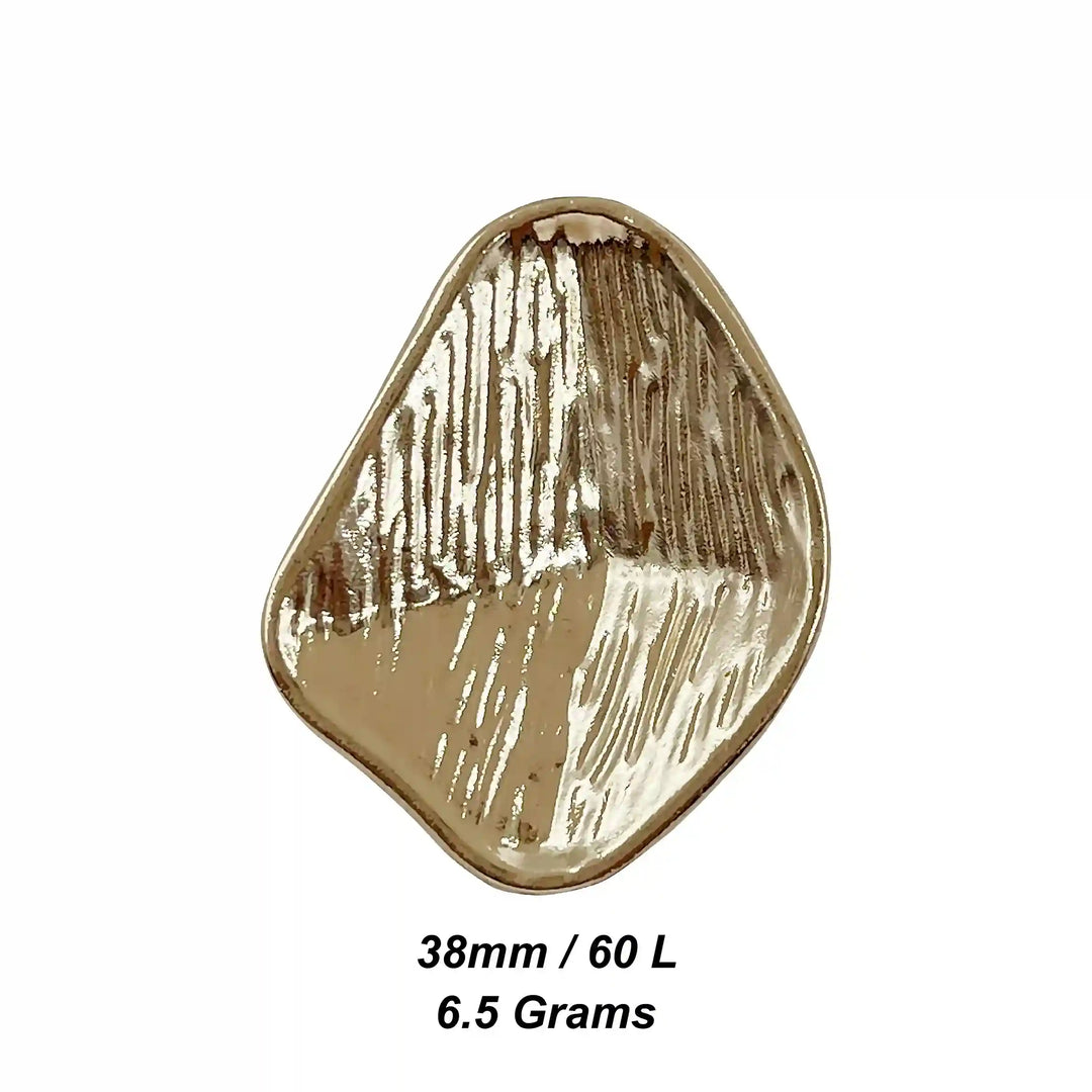 Brushed Geometric Shield Button
