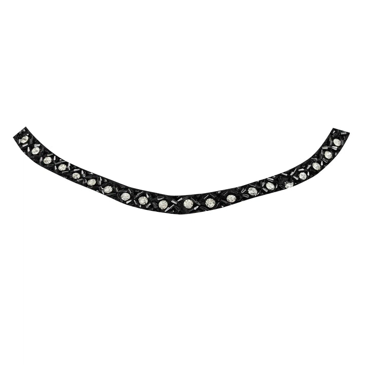 Black and Crystal Neckline