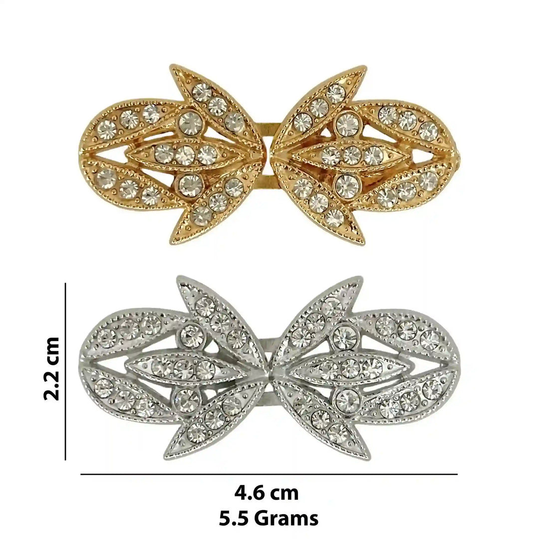 Leaf Petal Silhouettes Frog Closure Buttons