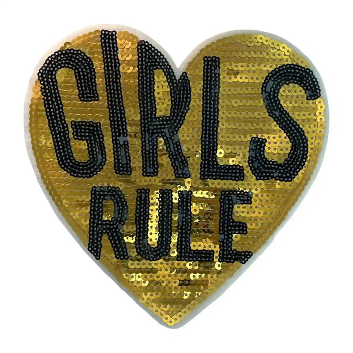Sequins Girls Rule Patch