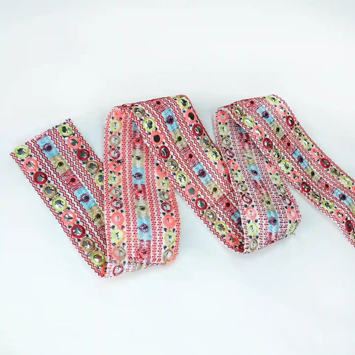 Multicolor Ric Rac Design Lace | 2 Meters