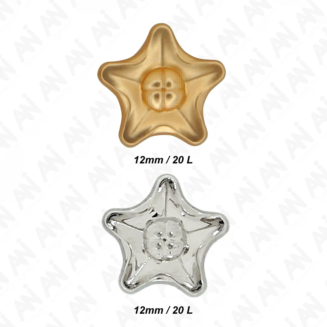 Star Style Shirt 12mm Buttons