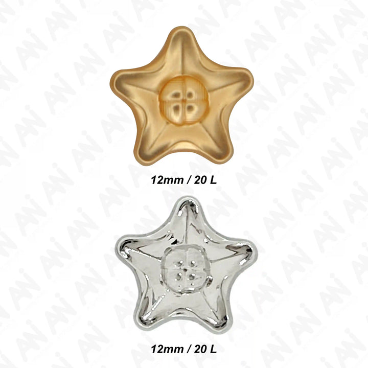 Star Style Shirt 12mm Buttons