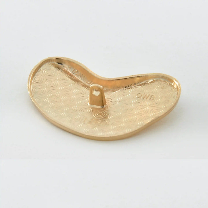 Organic Bean Inspire Metal Buttons | 50mm