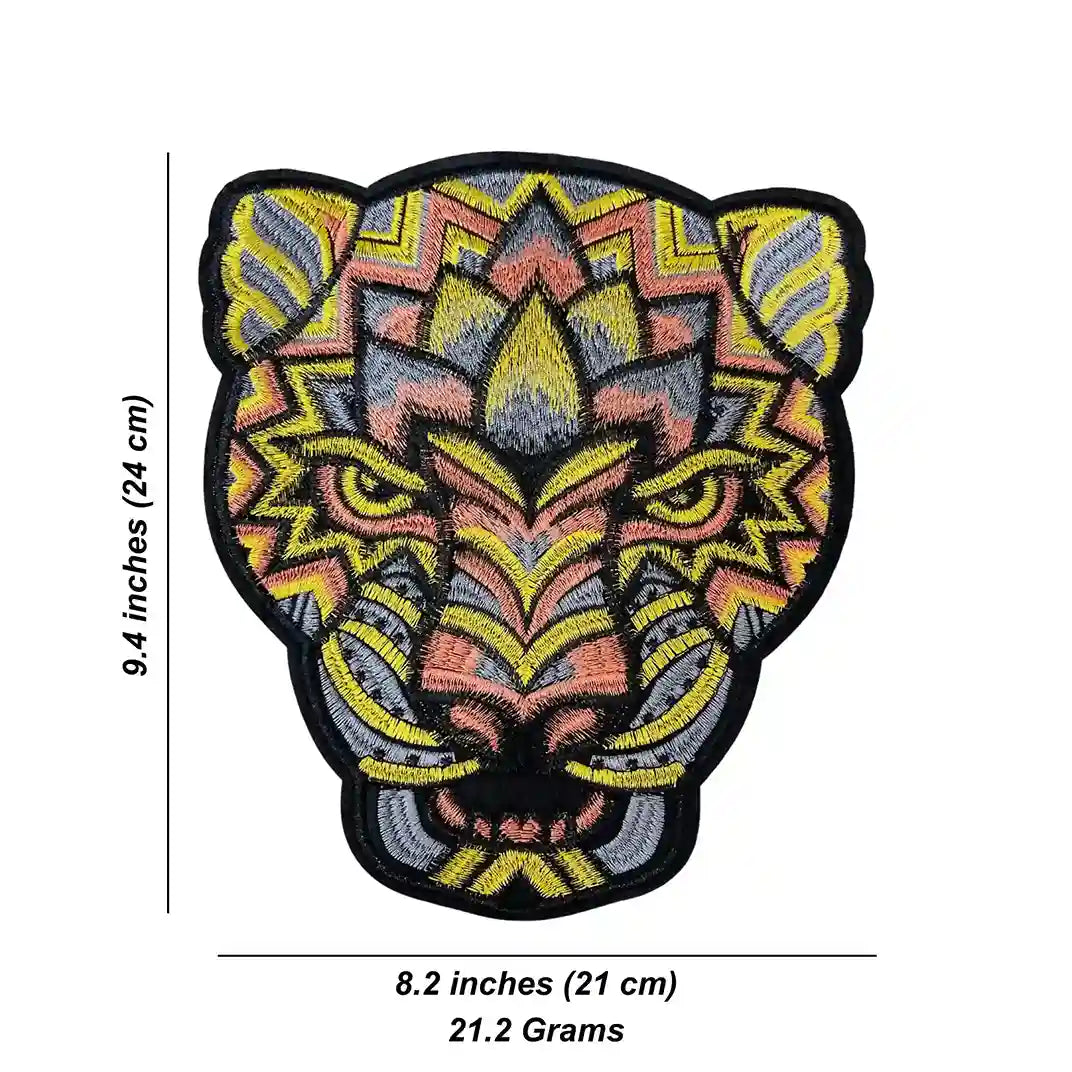 Geometric Jaguar Spirit Patch