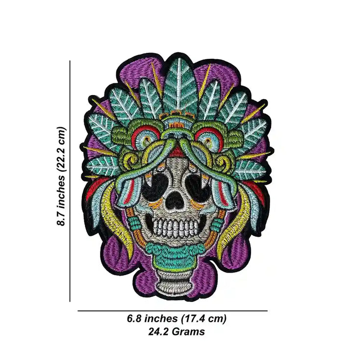 Aztec Priest Ceremonial Skull Hot Fix Patch