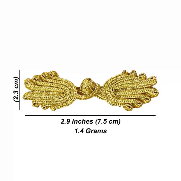 Metallic Lurex Thread Knot Buttons