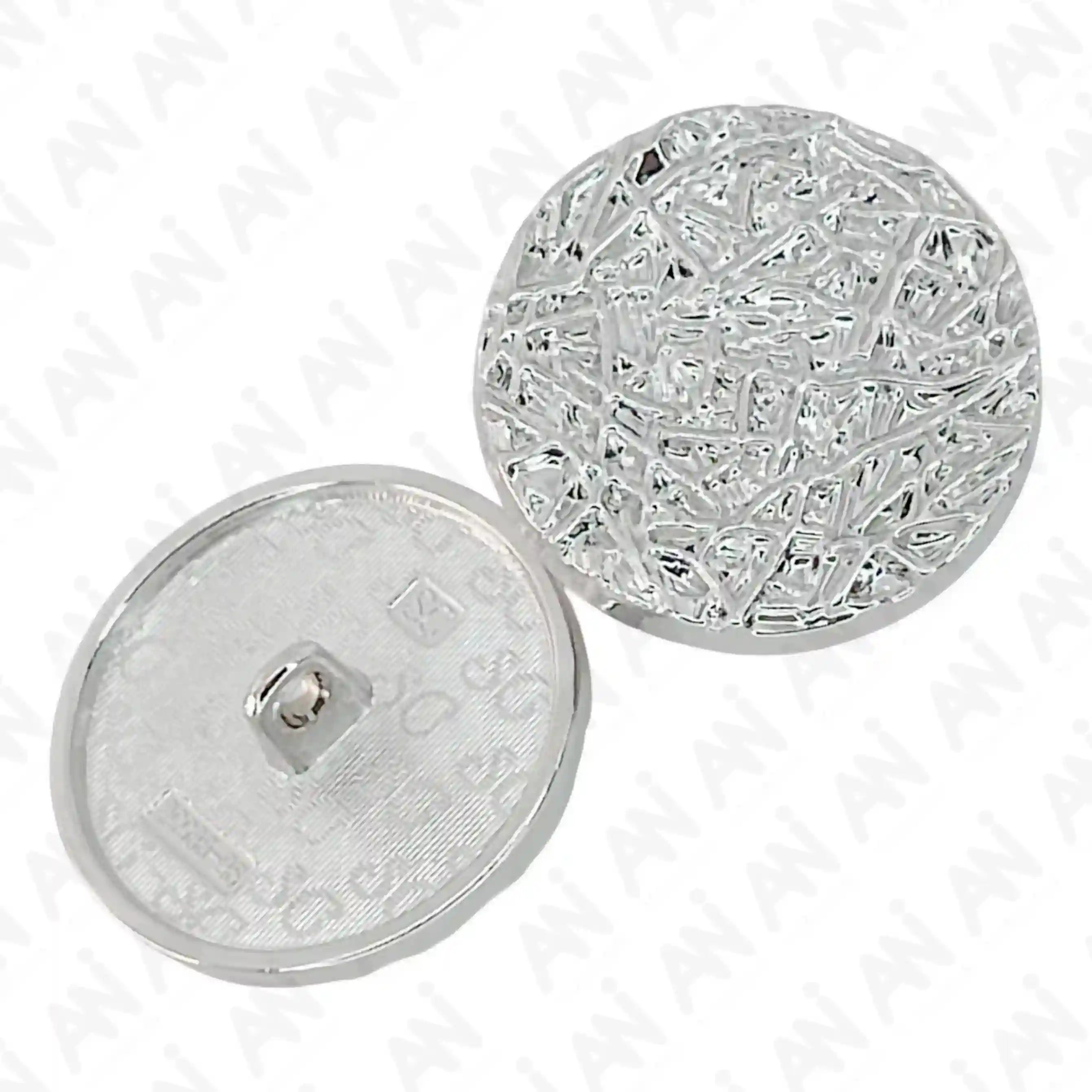 Textured Design Matte Silver Metal Buttons | 25mm(40L) – Ani Accessories
