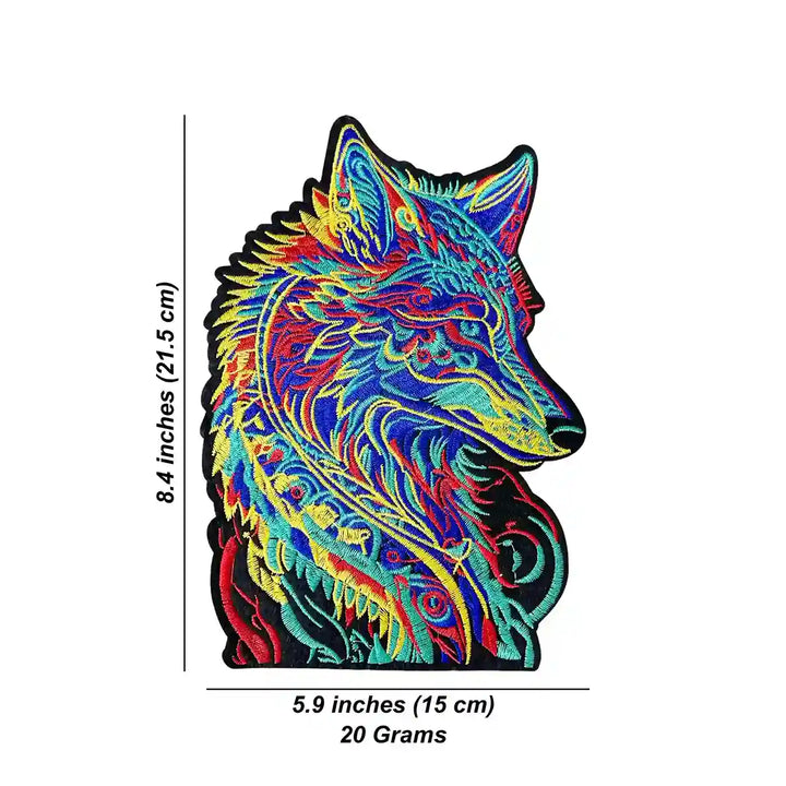 Multicolor Hotfix Wolf Patch