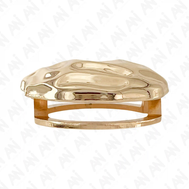 Golden Dented Hammered Buckle