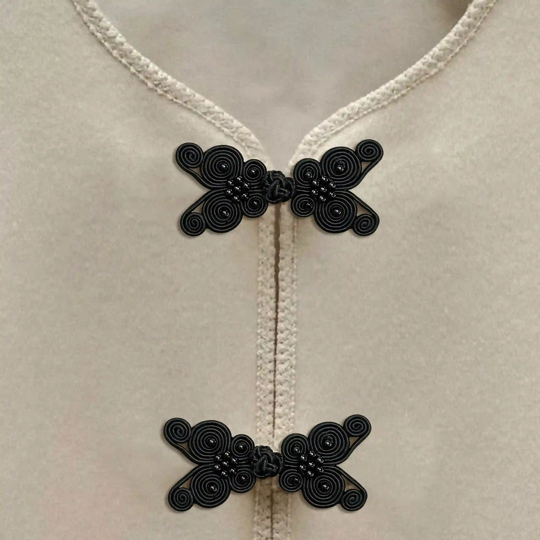 Beaded Grand Butterfly Knot Button