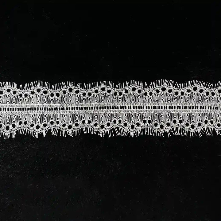 Eyelet Scallop Eyelash Lace Trim