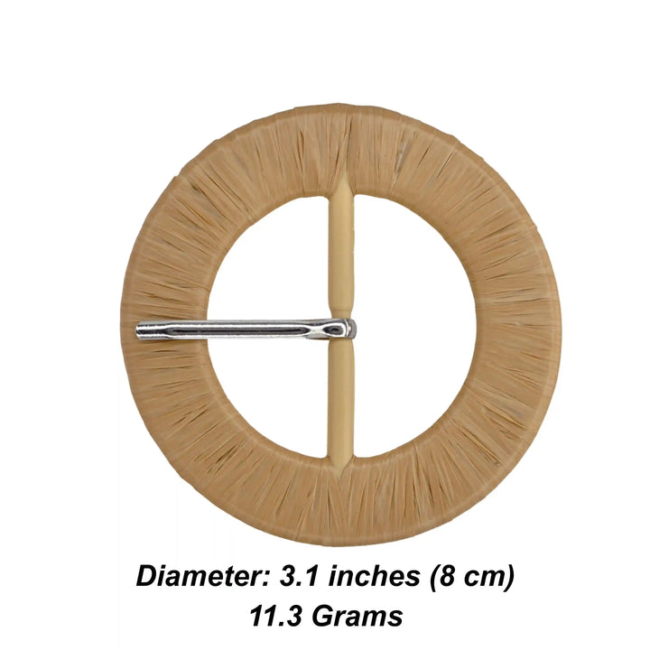 Woven Chain Raffia Buckle