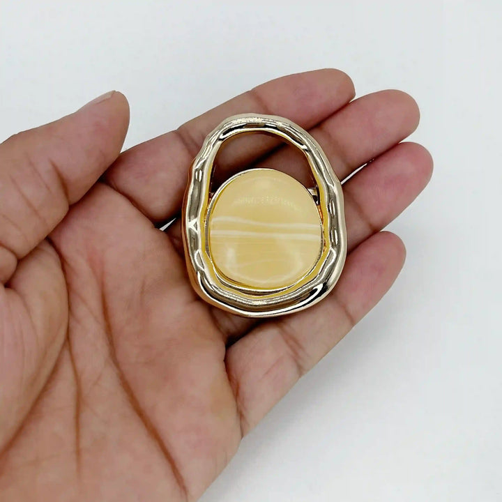 Molten Gold Marbled Buckle