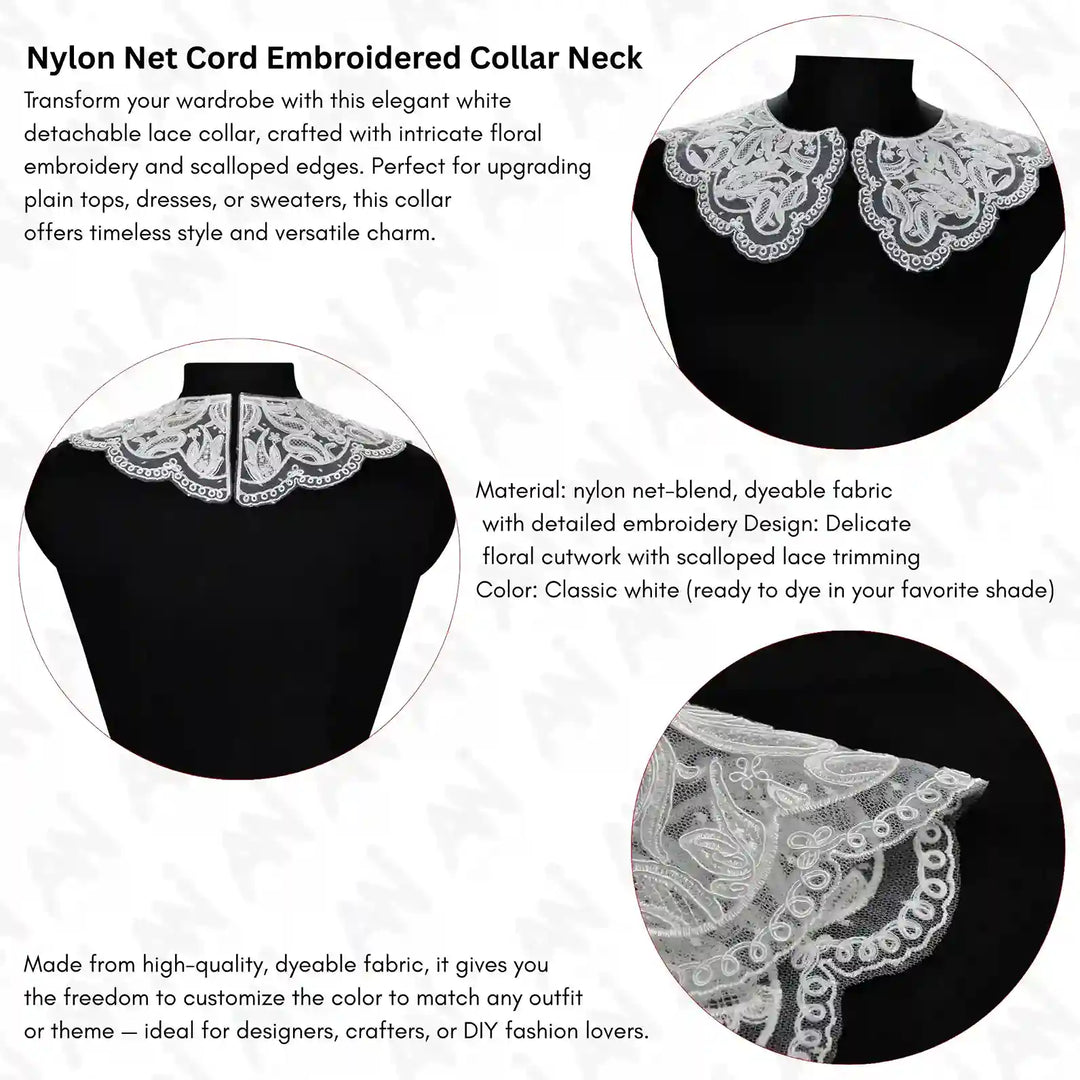 Floral Pattern Neck Collar