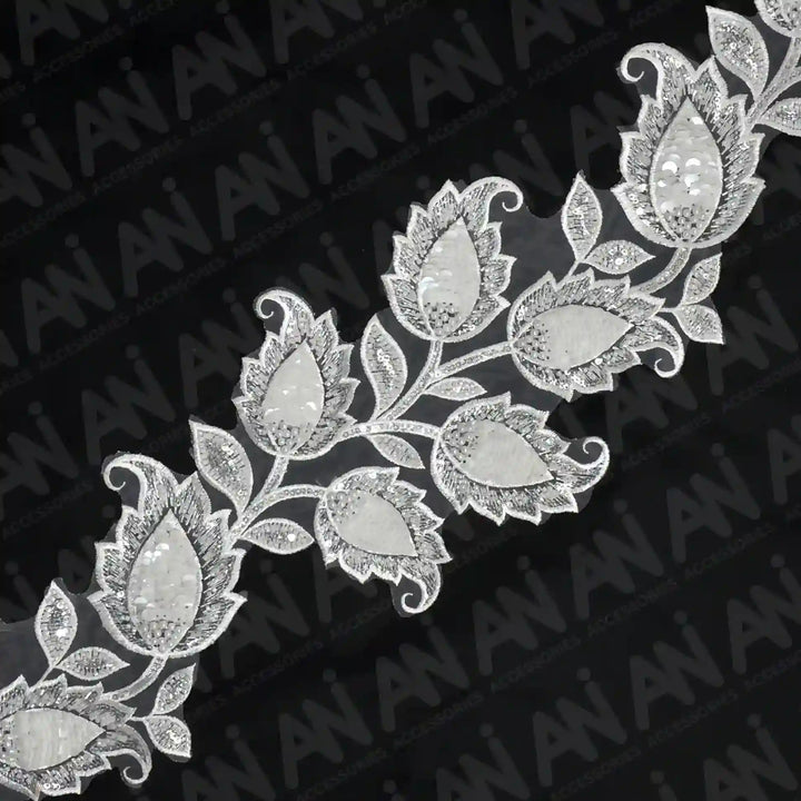 Tulip Flower 1 Meter Sequins Lace
