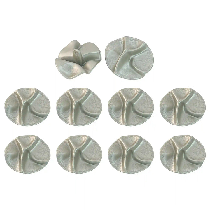 Segmented Silver Button